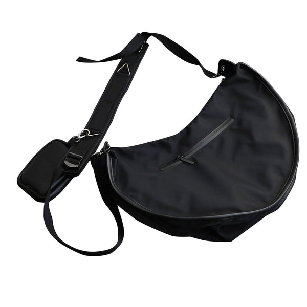 Casual Simple Dumpling Bag Trendy New Fashion Nylon Two-In-One Shoulder Messenger Bag For Men
