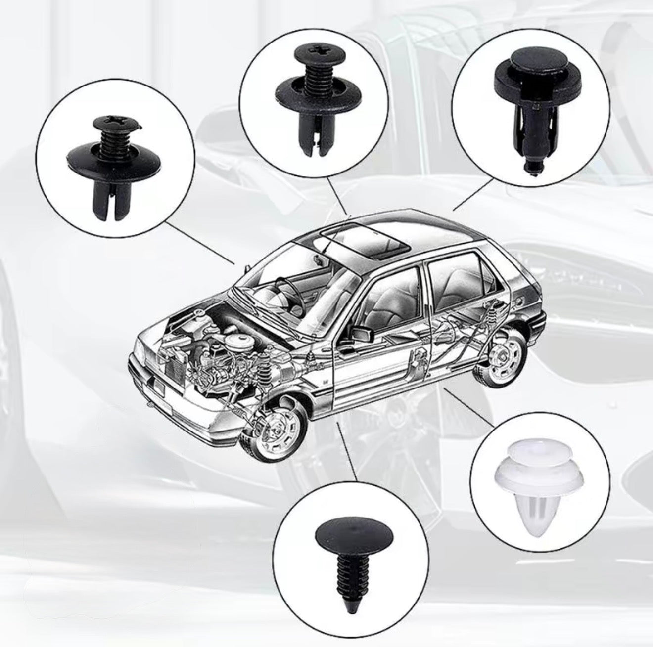 SnapFix Car Clip Kit