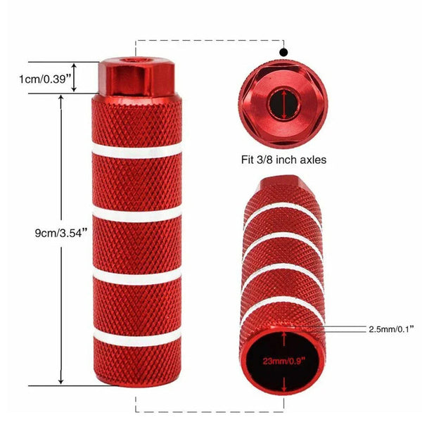 1 Pair Aluminum Alloy Anti - Skid BMX Bike Pegs - Gifts for You 'n Me