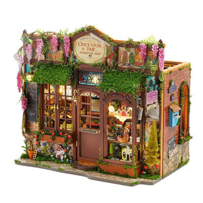 DIY wooden fairy-tale Wonderhous: mini bookends, assembleable houses, gifts, home decor