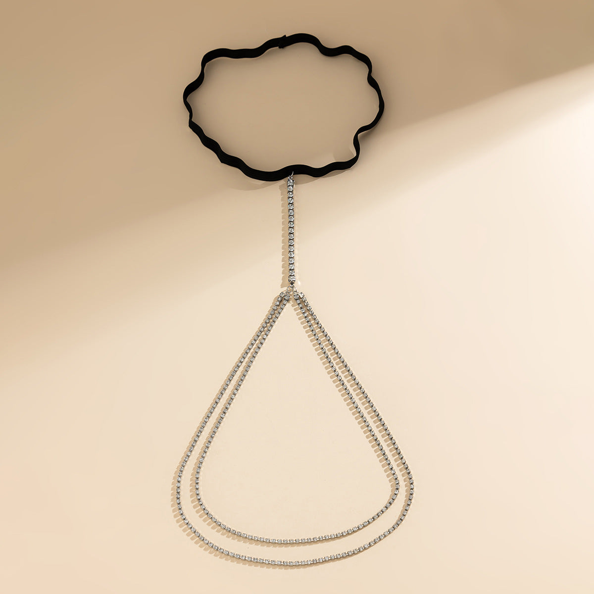 Lolita lace sexy leg ring body chain spicy girl beach fringe rhinestone thigh chain