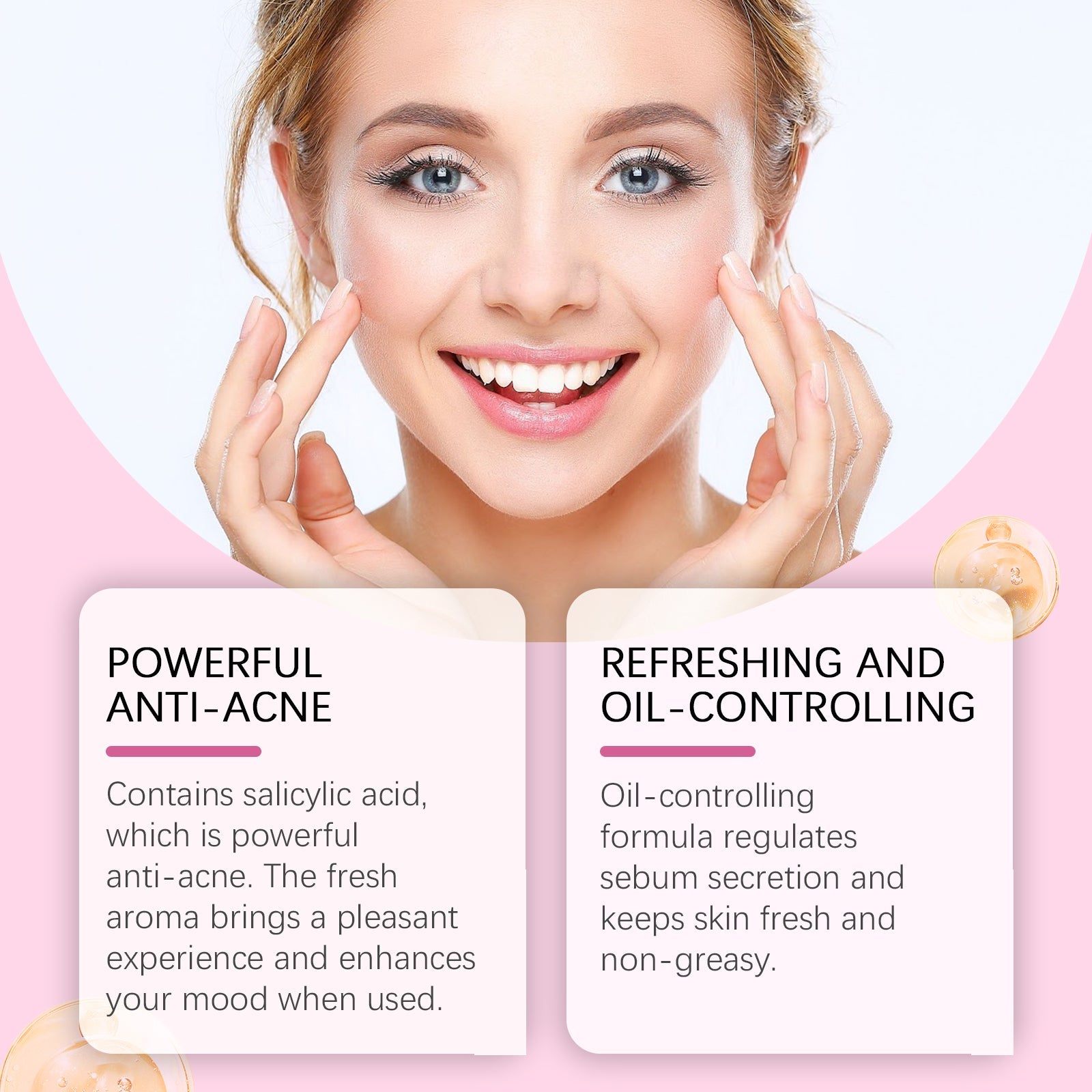 Facial Acne Cream, Repair Facial Acne, Close The Mouth To Nourish Skin Tender And Smooth Skin Care Cream