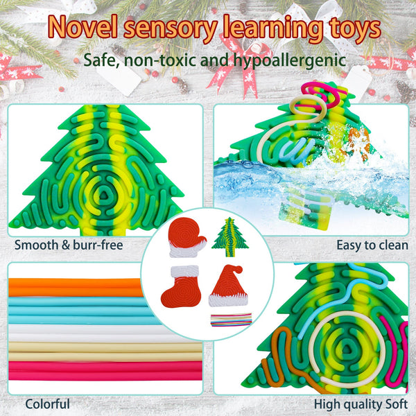Silicone decompression toy Christmas puzzle children's sensory toy