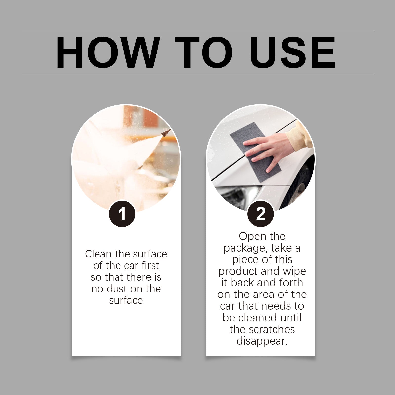 Car Scratch Remover Cloth, Car Scratches Repair Car Paint Scratches Water Stains Cleaning Decontamination Refurbishment