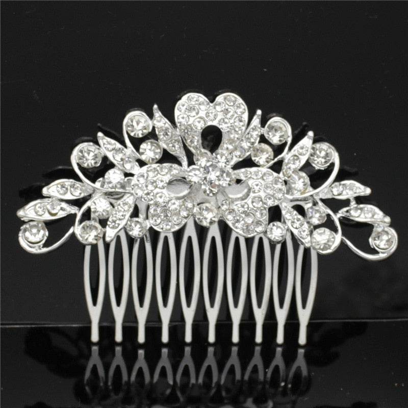 Wedding Dress Accessories Bridal Accessories Wedding Bridal Accessories Alloy Rhinestone Hair Combs Bridal Tiara