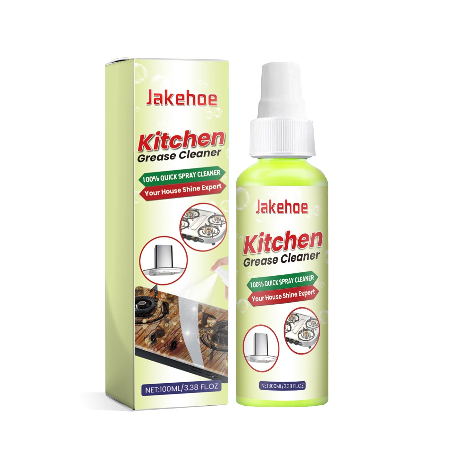 Kitchen Grease Cleaner, Kitchen Stove Kitchen Utensils Heavy Oil Stains Strong Cleaning