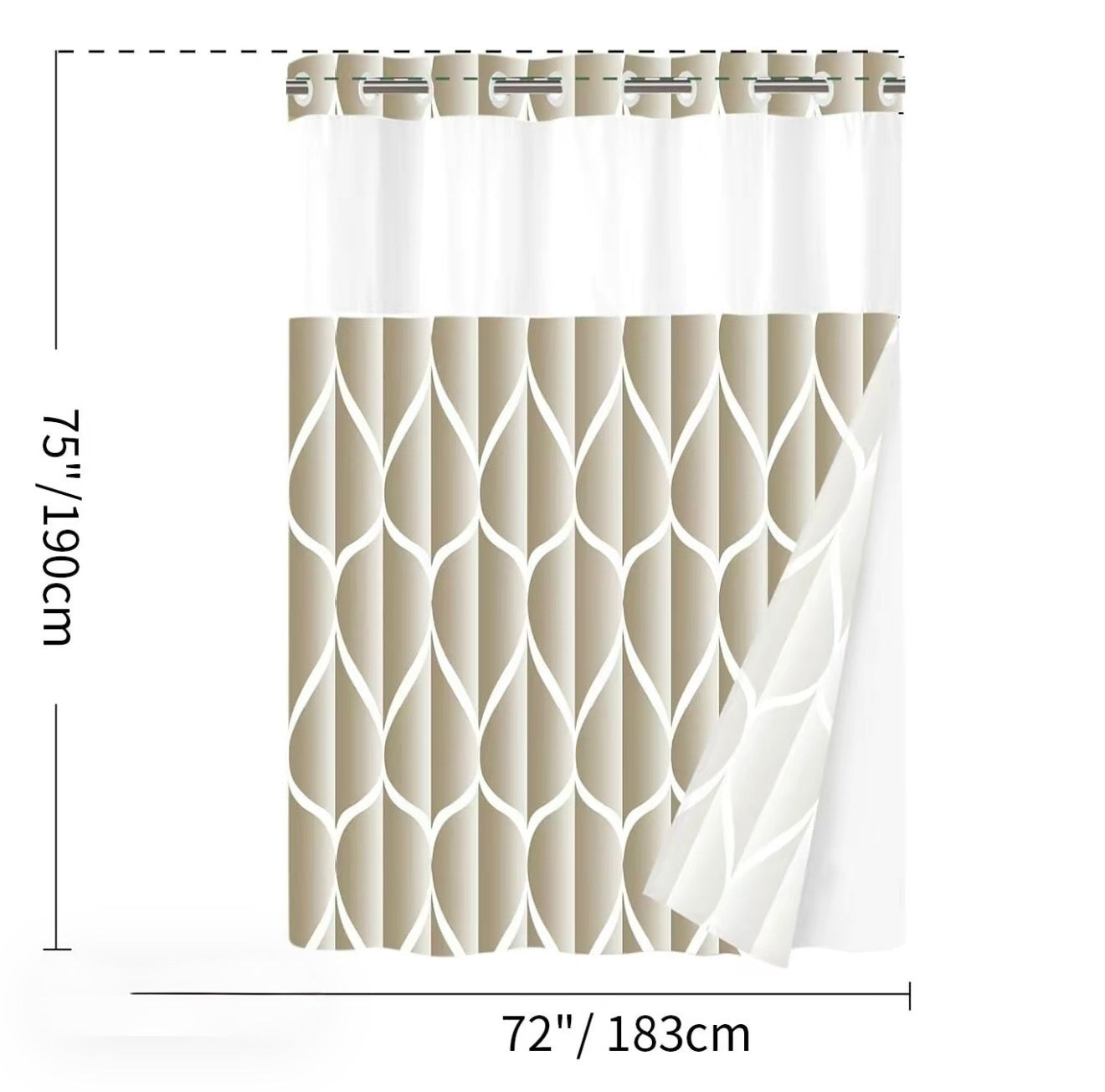 GeoWave Shower Curtain