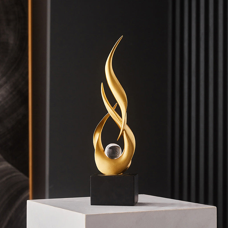 Modern Luxury Artistic Water-Rising Decorative Piece for Living Room Soft Decoration, TV Cabinet, Wine Cabinet, Office, and Entrance Hallway