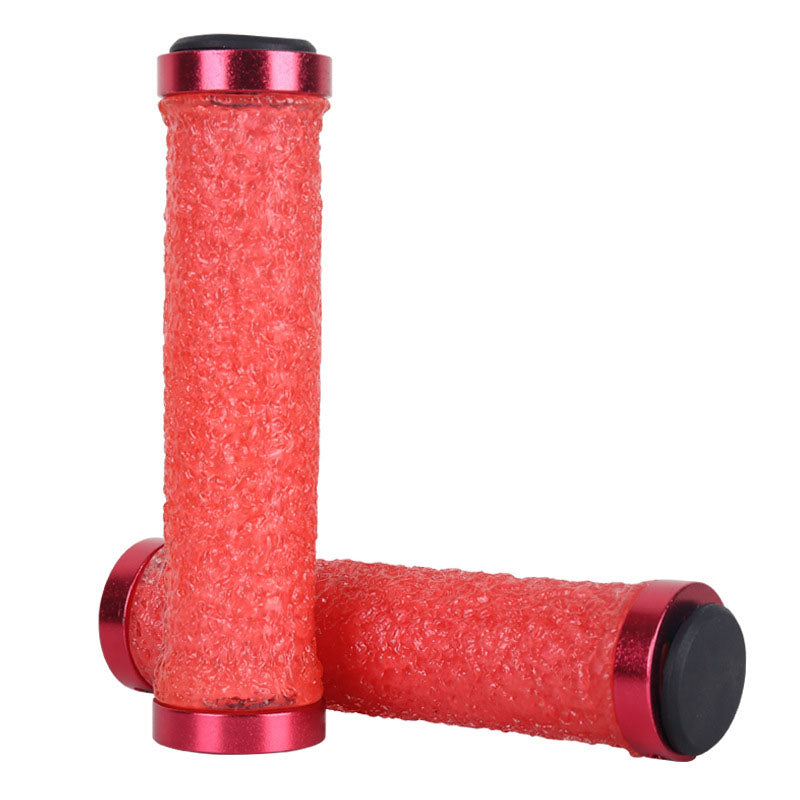 Bicycle Grip Bilateral Locking Grip Mountain Bike Silicone Crystal Grip Bicycle Accessories