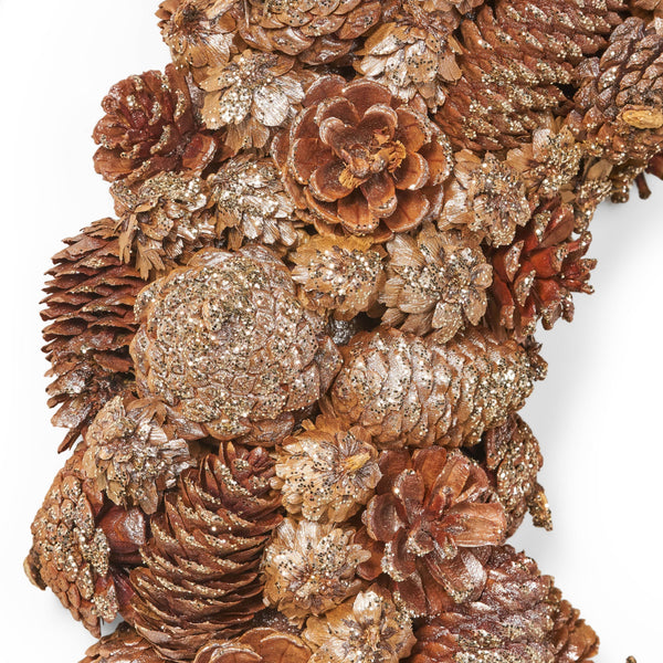 18.5'' PINE CONE WREATH V.I.P Digital Presence