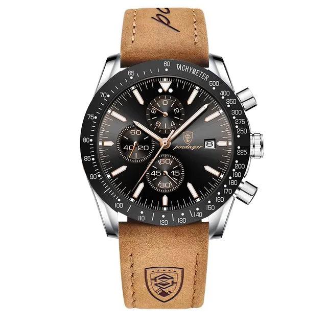 Multi functional waterproof night light men's watch quartz watch