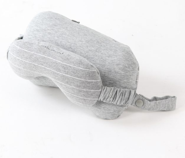 Portable type Eye Mask 2-in-1 Neck Pillow Sweat Cloth Foam Particle Eye Mask Pillow Car Travel Leisure Nap Pillow