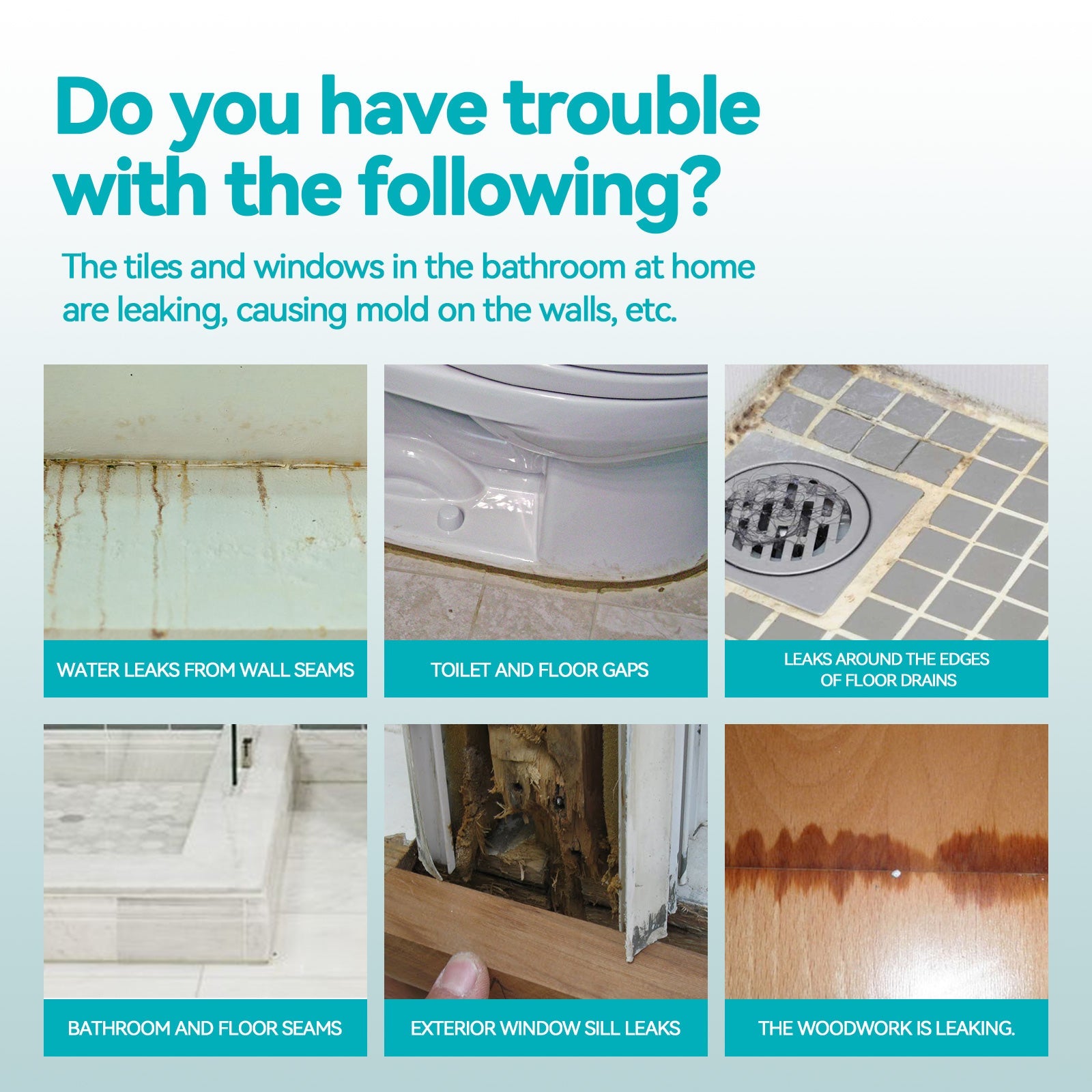 Transparent Waterproof Adhesive, Toilet Kitchen Exterior Wall Roof Leakproof Repair Leak-Free Brick Waterproof Coating