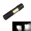 Mini Portable Aluminum LED Flashlight XPE COB Work Light Lanterna Powerful Pen Torch Lamp 4 Modes Use 14500 or AA