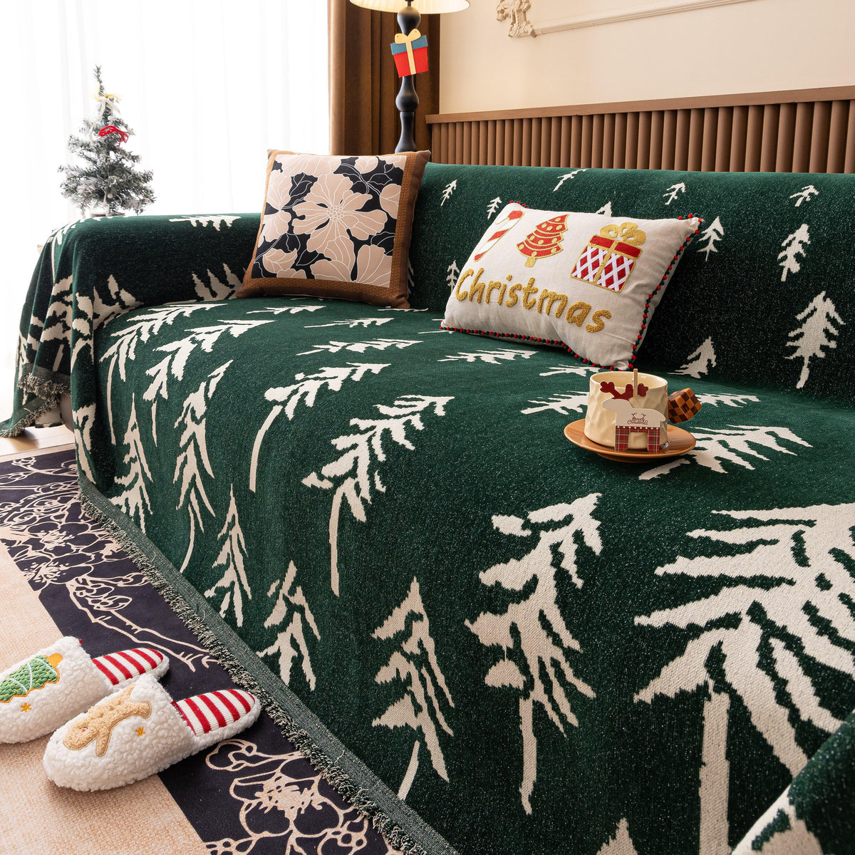 Modern Couch Covers for Couches Large Decorative Throw Blanket with Tassels for Couch