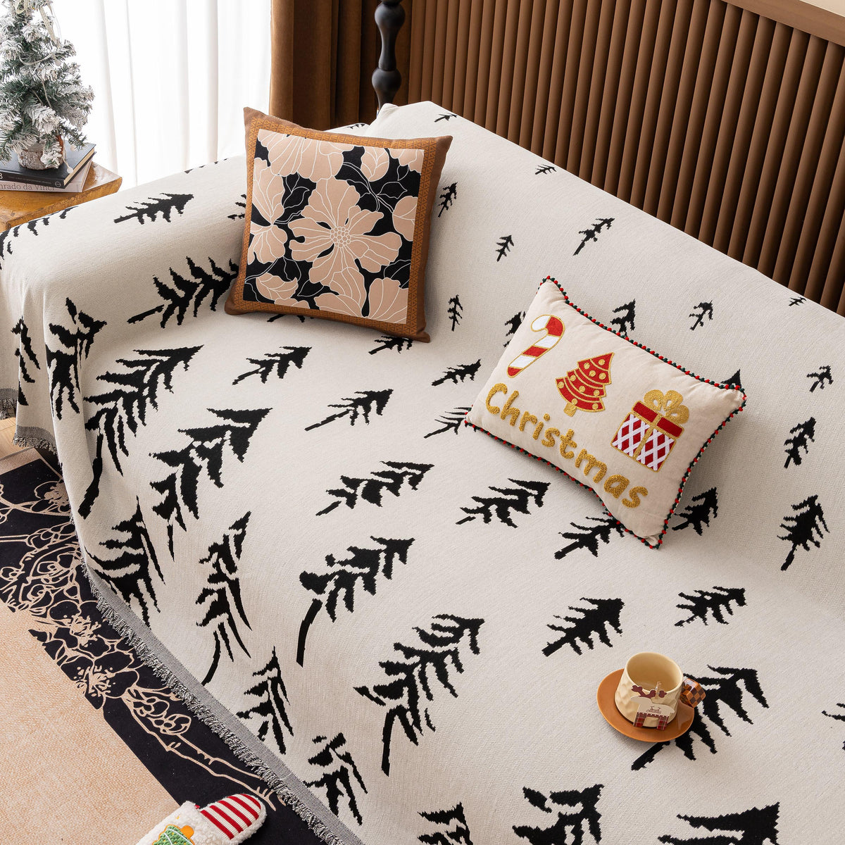 Modern Couch Covers for Couches Large Decorative Throw Blanket with Tassels for Couch