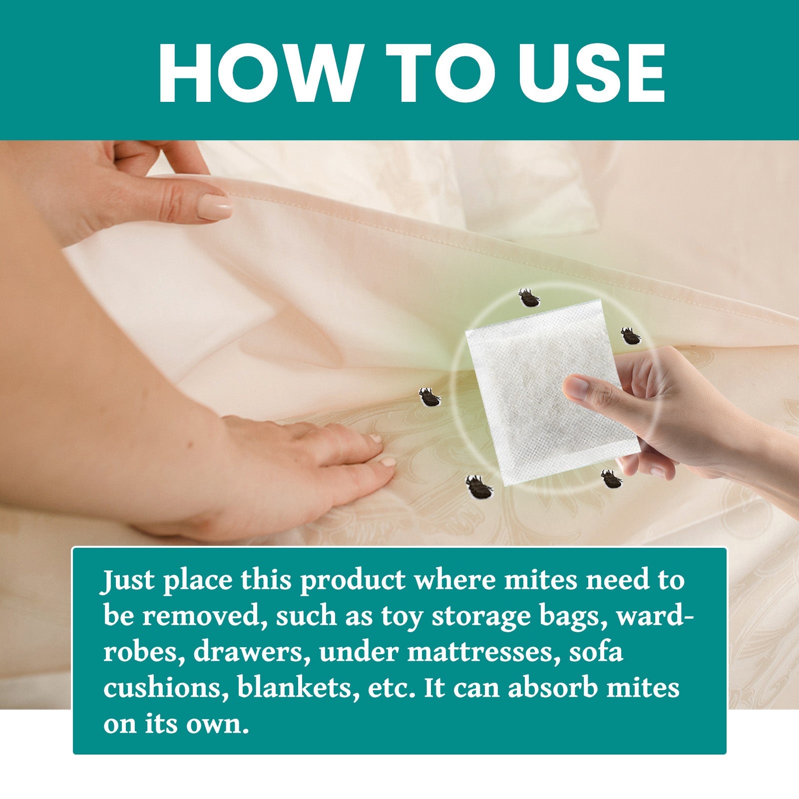 Herbaceous Mite Control Kit Travel Outdoor Camping Home Bedding Clothing Herbaceous Mosquito Repellent Mite Control