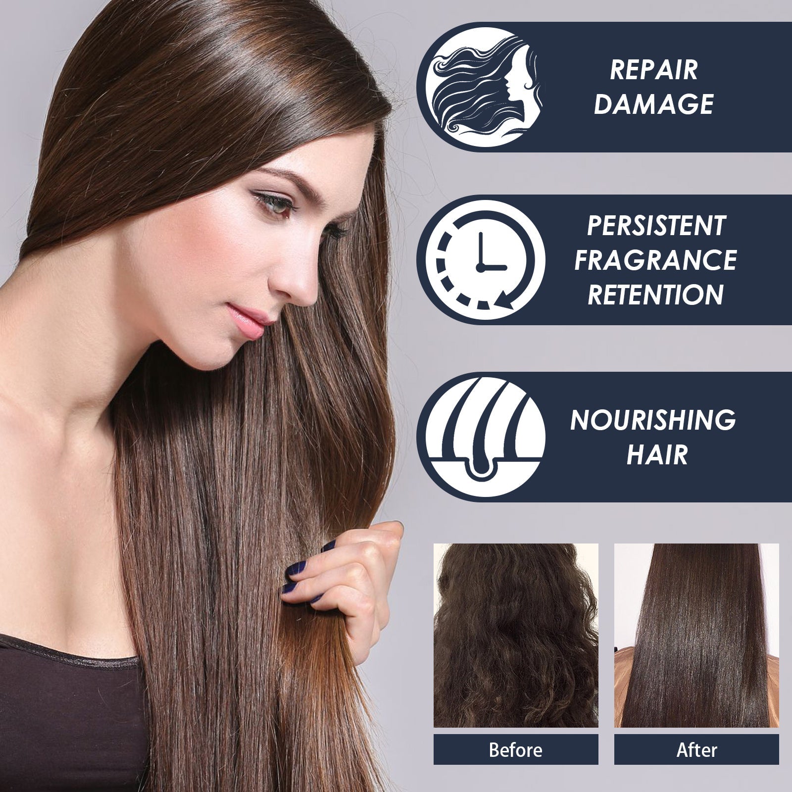 Straightening Hair Keratin Ratin Repair Cream, Repair Silky Hair Care Moisturizing Hair Mask Treatment Cream