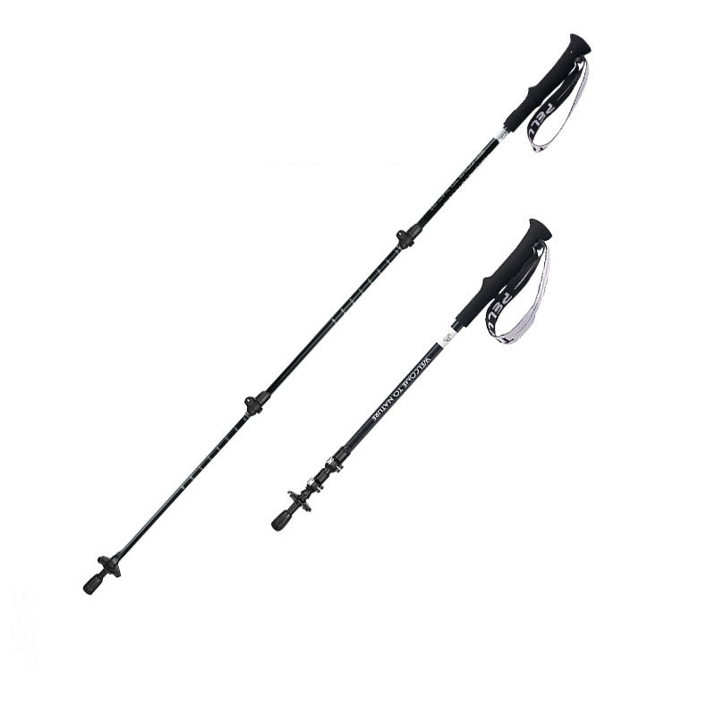 Climbing cane Outdoor telescopic cane Carbon fiber anti slip climbing and hiking folding cane