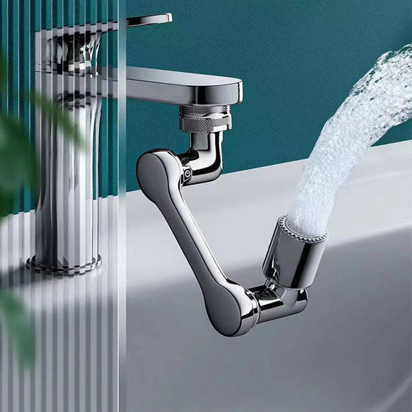 1080 °/1440 ° New Mechanical Arm Double Outlet Bubbler Universal Extension Faucet Splash Proof Washing Faucet Extender