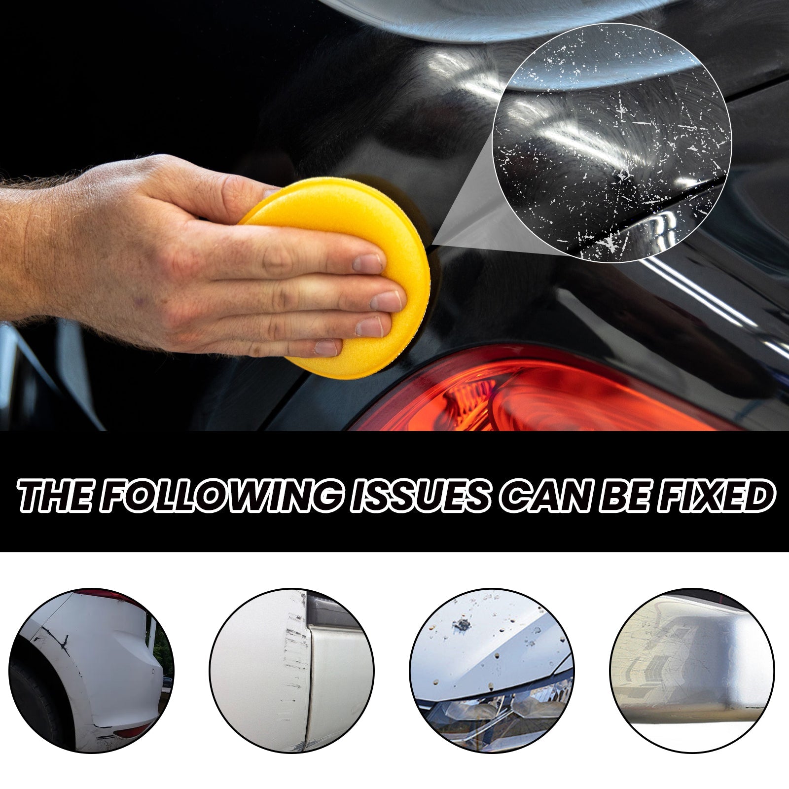 Scratch Removal Wax, Car Paint Protective Polishing Remove Marks Maintenance Paint Repair Cleaning Decontamination Abrasive