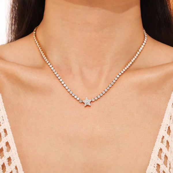 Pendant inlaid with zircon pendant necklace women's necklace high-end accessory