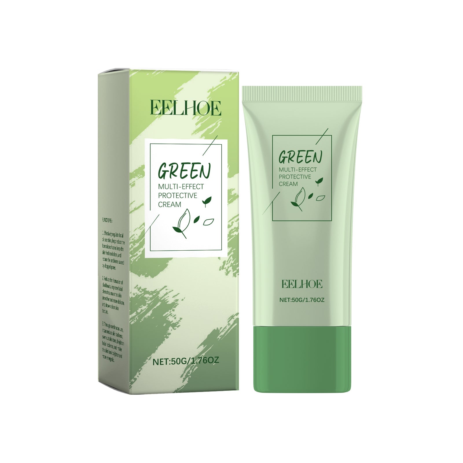 Green Tea Protective Cream Outdoor Protective Refreshing Smooth Delicate Facial Acne Skin Daily Care Cream