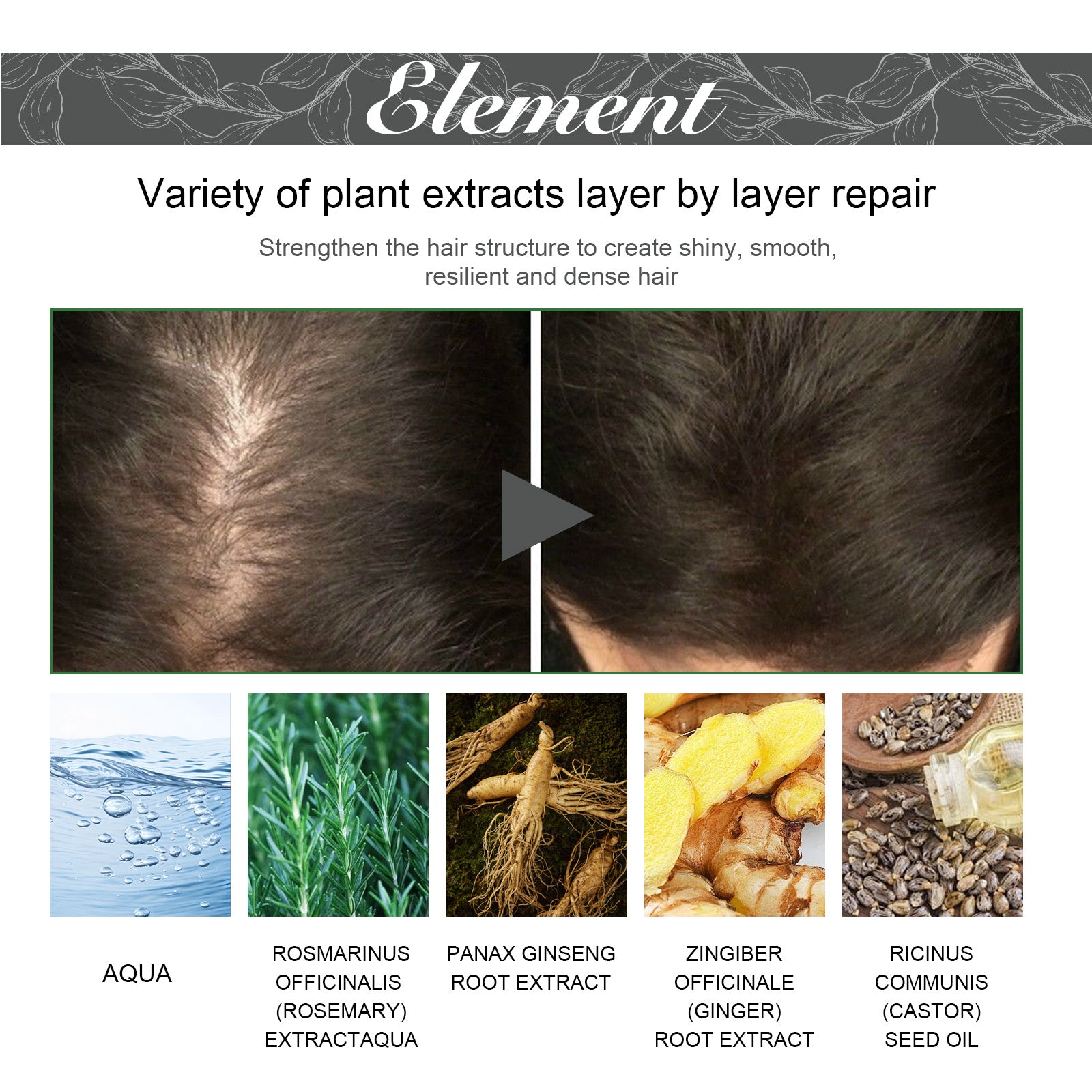 Hair Density Growth Essential Oil, Nourishing Hair Root Repair Perming Dry Damaged Hair Supple Hair Care Essential Oil