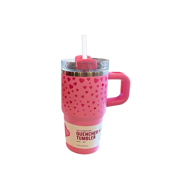 Valentine's Day - themed 5D - patterned love - heart thermos cup with cold - keeping function, made of 304 stainless steel