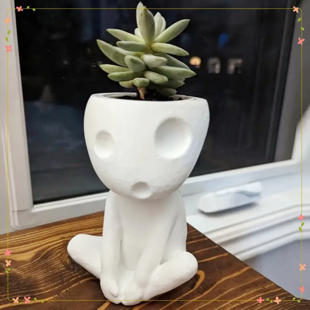 Creative art flower pot with drainage hole multifunctional indoor and outdoor decoration