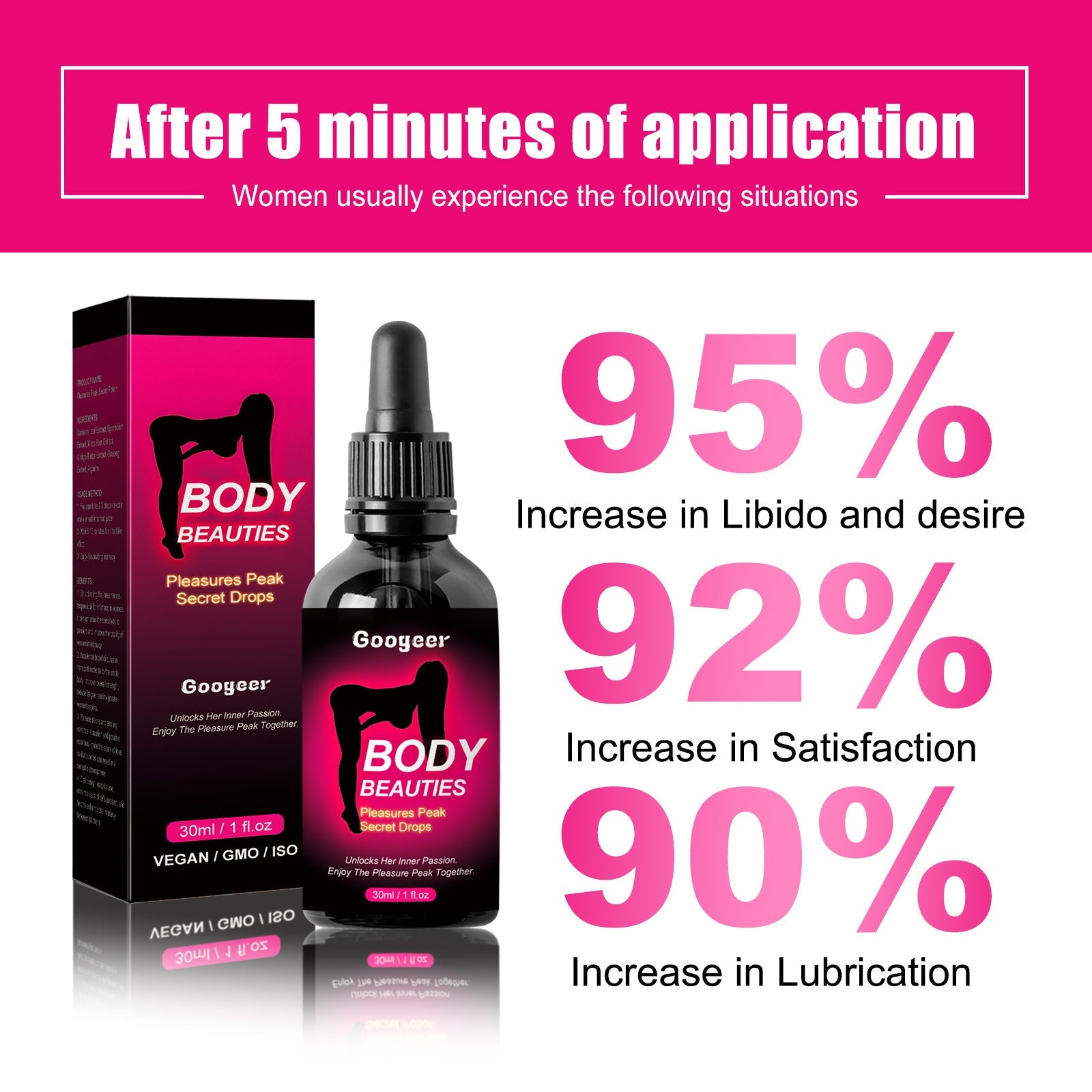 Feminine Care Drops, Moisturizing Gentle Massage Health Care Drops For Women's Body Skin