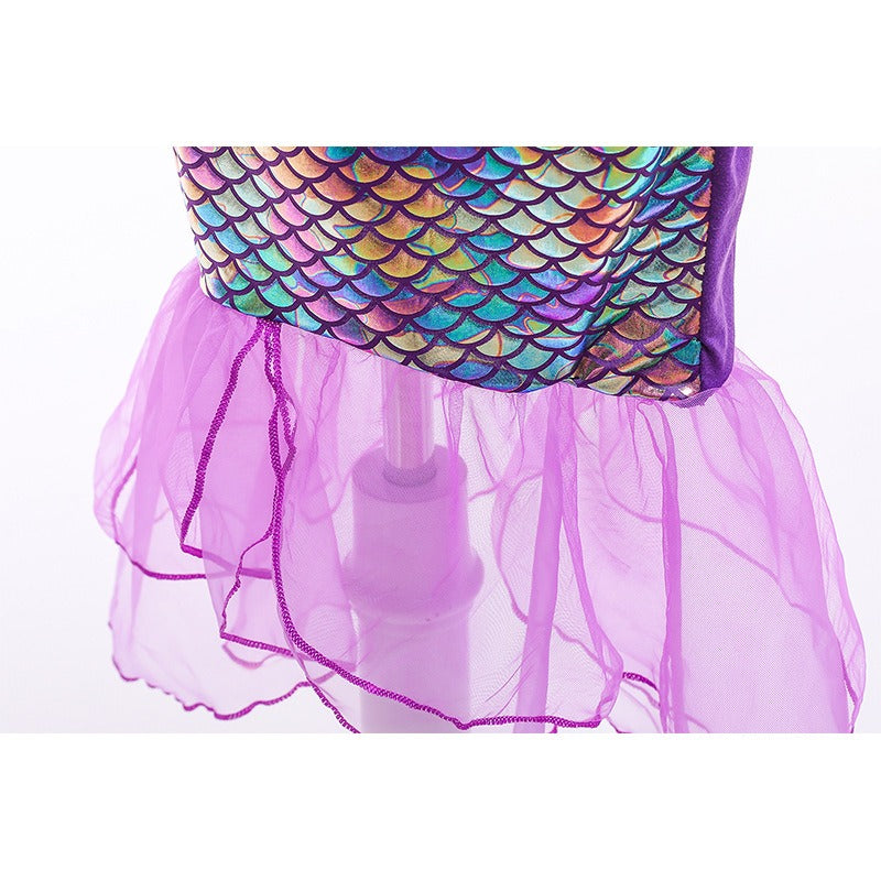 Mermaid Princess Dress Summer Sequin Mermaid Tail Ball Dress