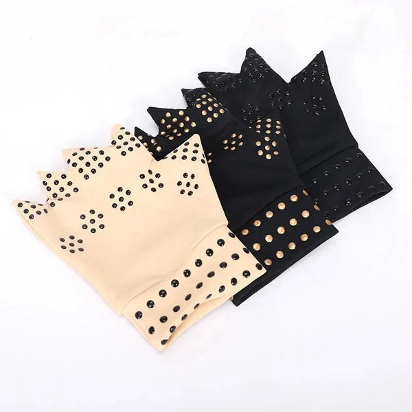 1 Pair Magnetic Therapy Gloves Wrist Support Arthritis Pain Relief Heal Joints Braces Supports Health Sport Care Hand Massager - Gifts for You 'n Me