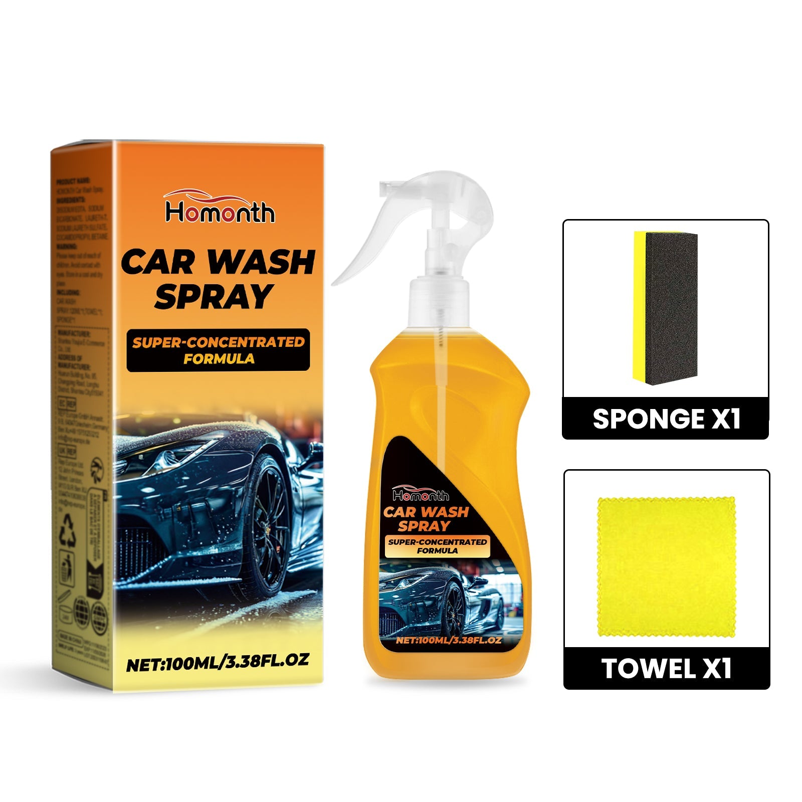 Car Wash Liquid Car Paint Coating Tire Rim Brightening Clean Refurbished Dust Maintenance Cleaner