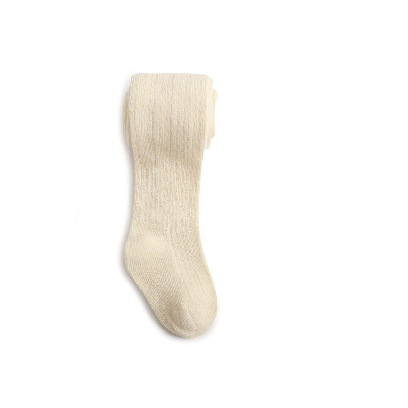 Spring And Summer Baby Girl Leggings Combed Cotton Boneless One-Piece Socks Mesh Outer Wear Cute Thin Children's Pantyhose