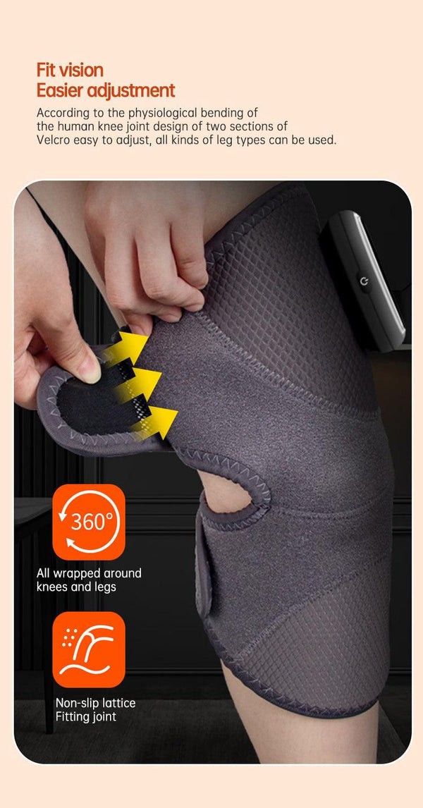 Heated Knee Brace Wrap Pad Dual-use Thermostat Usb Heating Knee Pads For Knee Sprains Strains Arthritis with massage