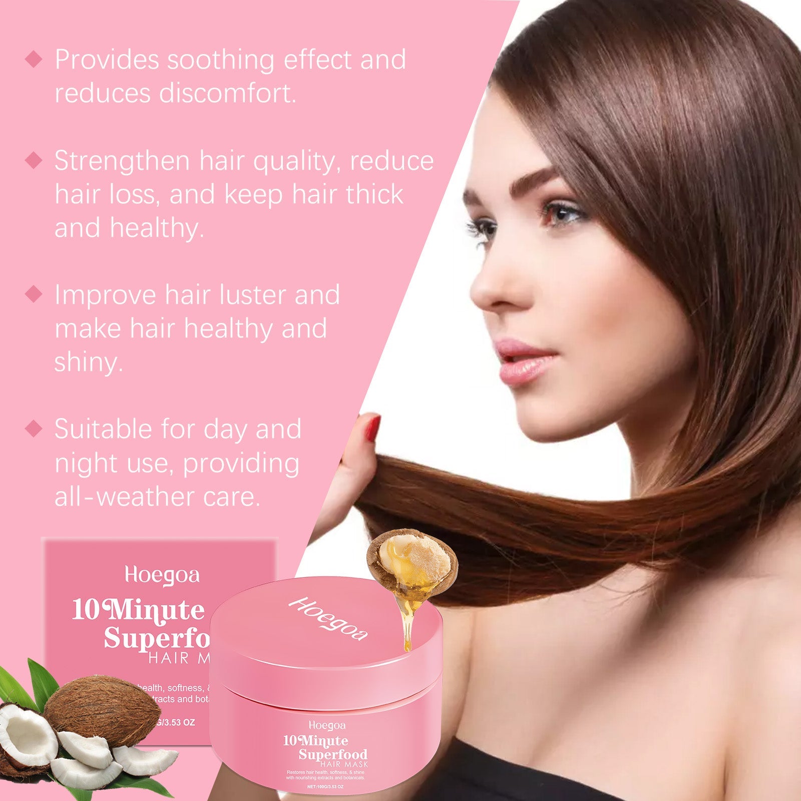 Nourishing Hair Mask Daily Improve Hair Quality Repair Dry Hair, Hydrating And Smoothing Hair Mask