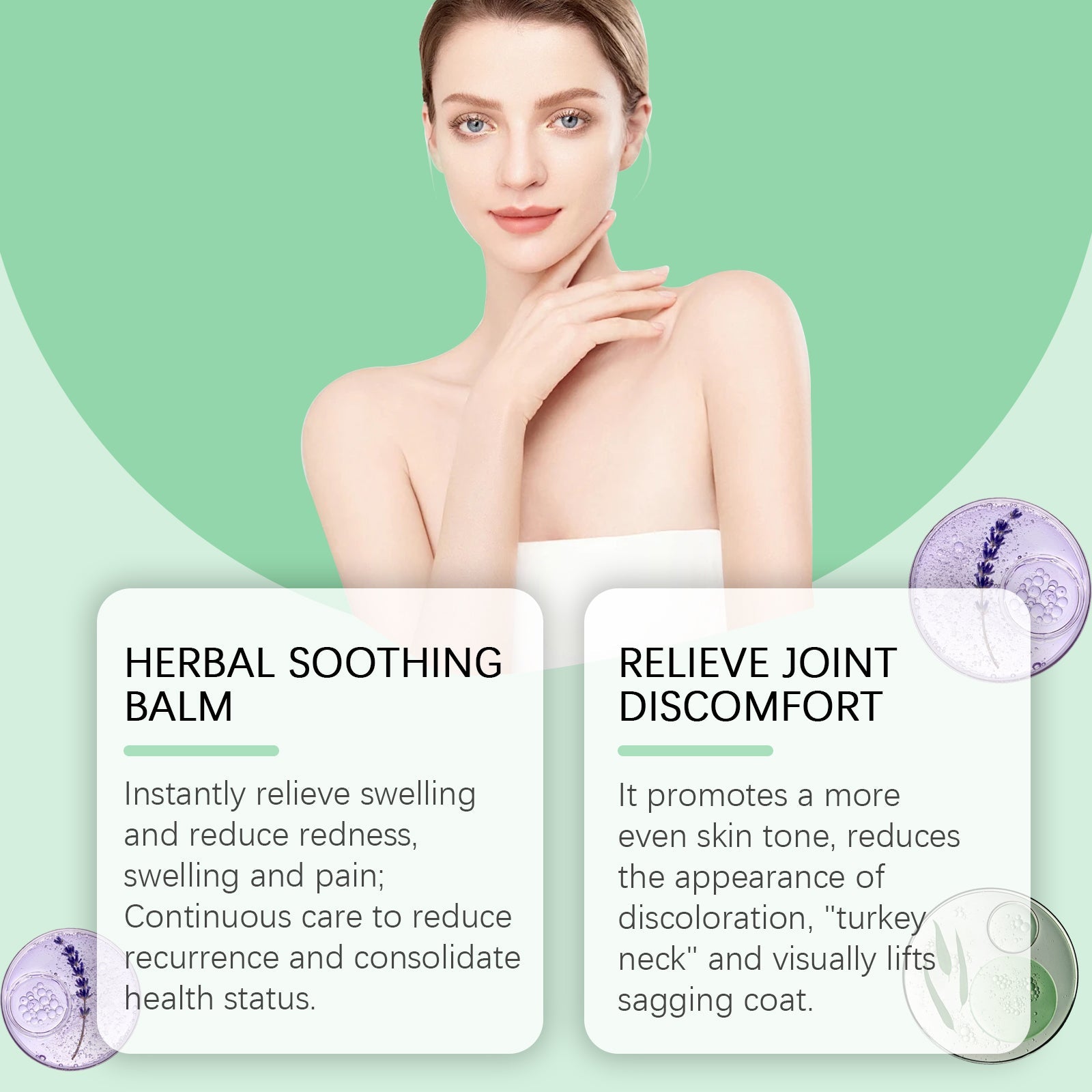 Body Care Herbal Cream, Relieve Shoulder And Neck Joint Muscle Soreness Discomfort Body Massage Cream