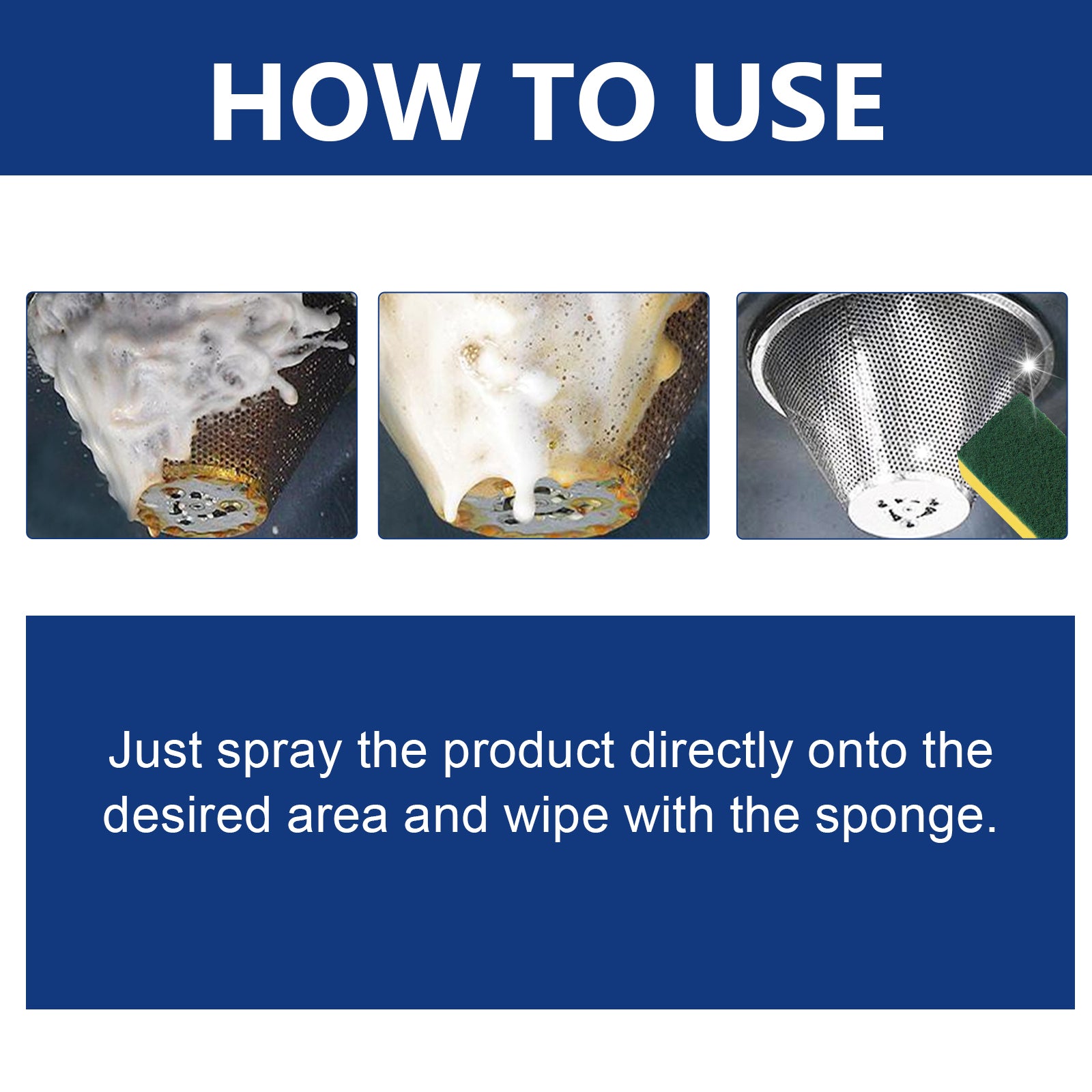 Kitchen Grease Foam Cleaner Range Hood Stove Exhaust Pipe Wall Kitchen Utensils Grease Cleaner