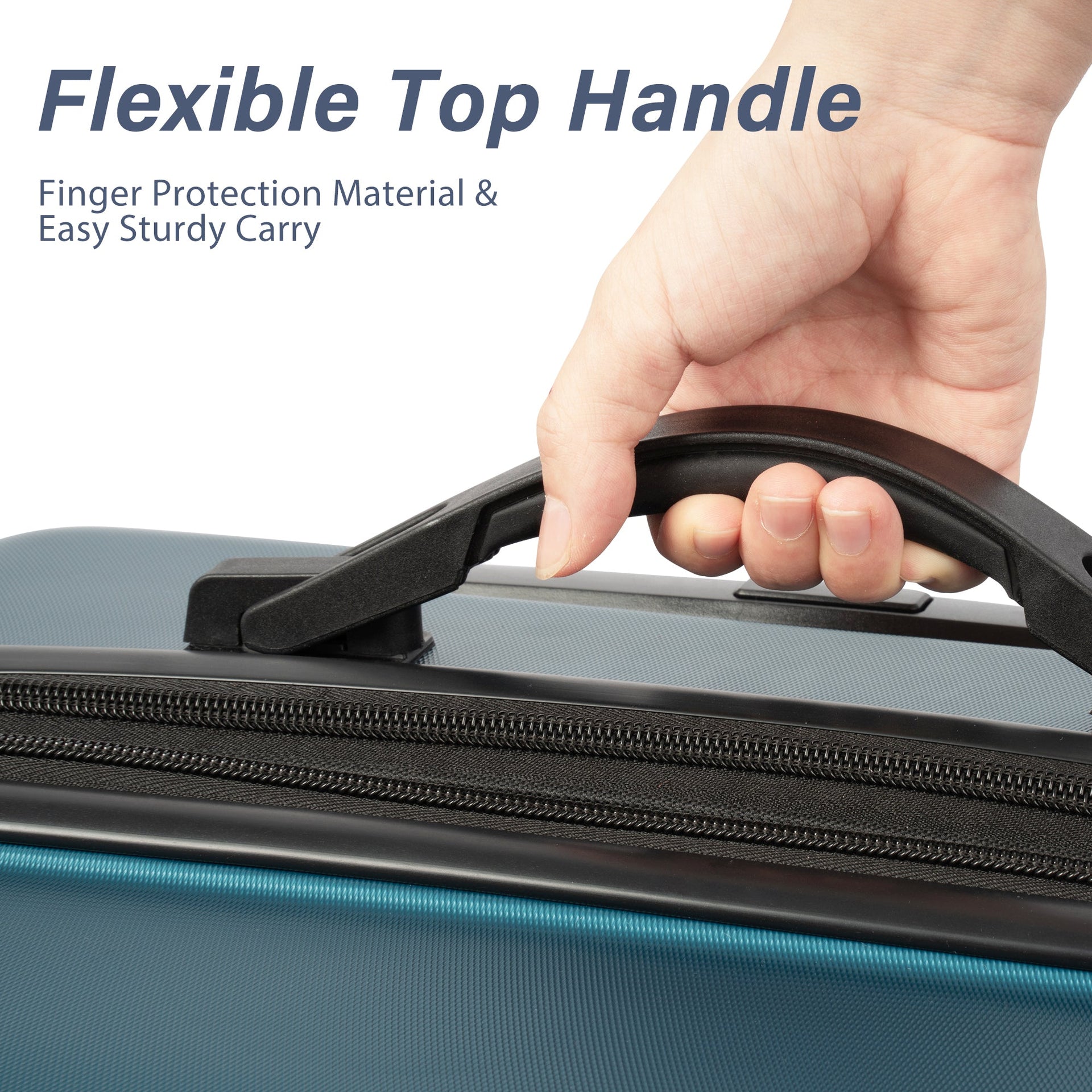 Merax Luggage with TSA Lock Spinner Wheels Hardside Expandable Luggage Travel Suitcase Carry on Luggage ABS 24