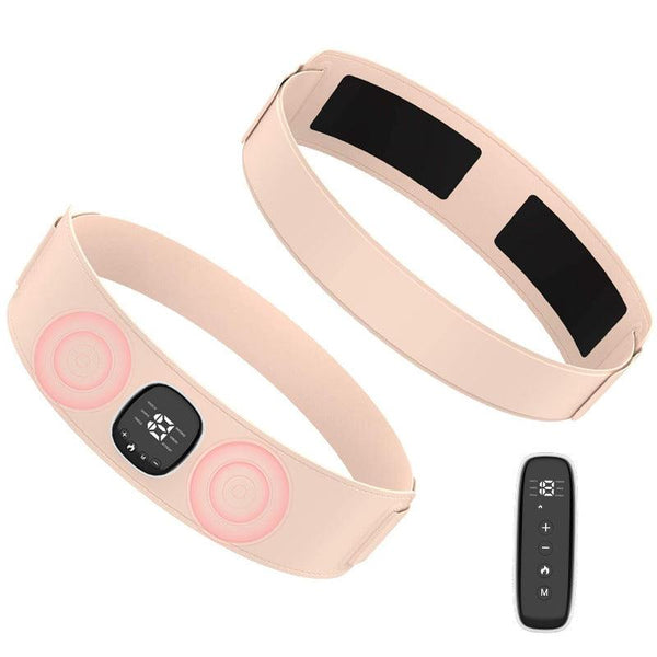 EMS heated waist and palace slimming belt hot compress massage belt waist and abdomen massager