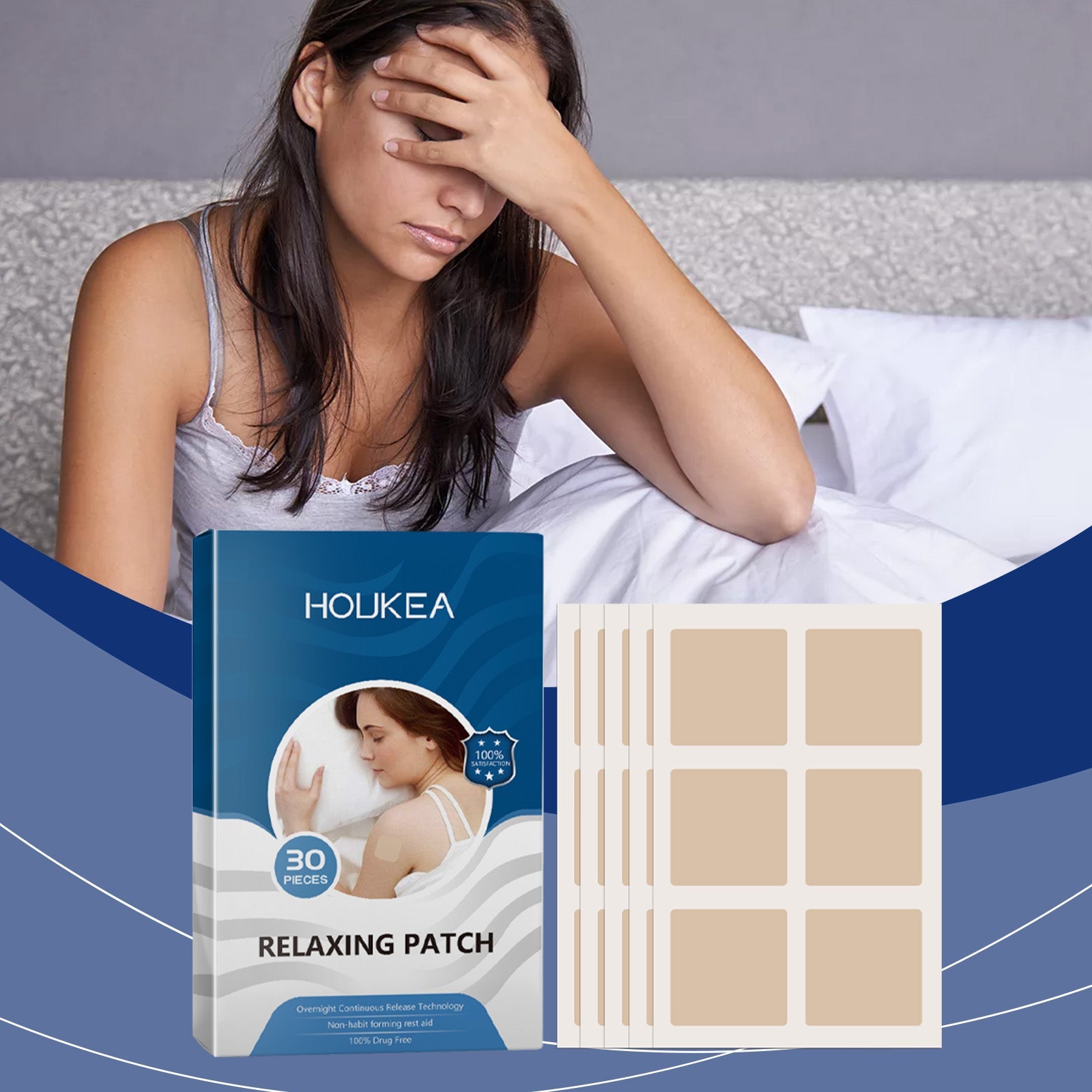 Herbal Sleep Patch For A Night's Sleep Home Lavender Scented Essential Oil Fragrance Patch