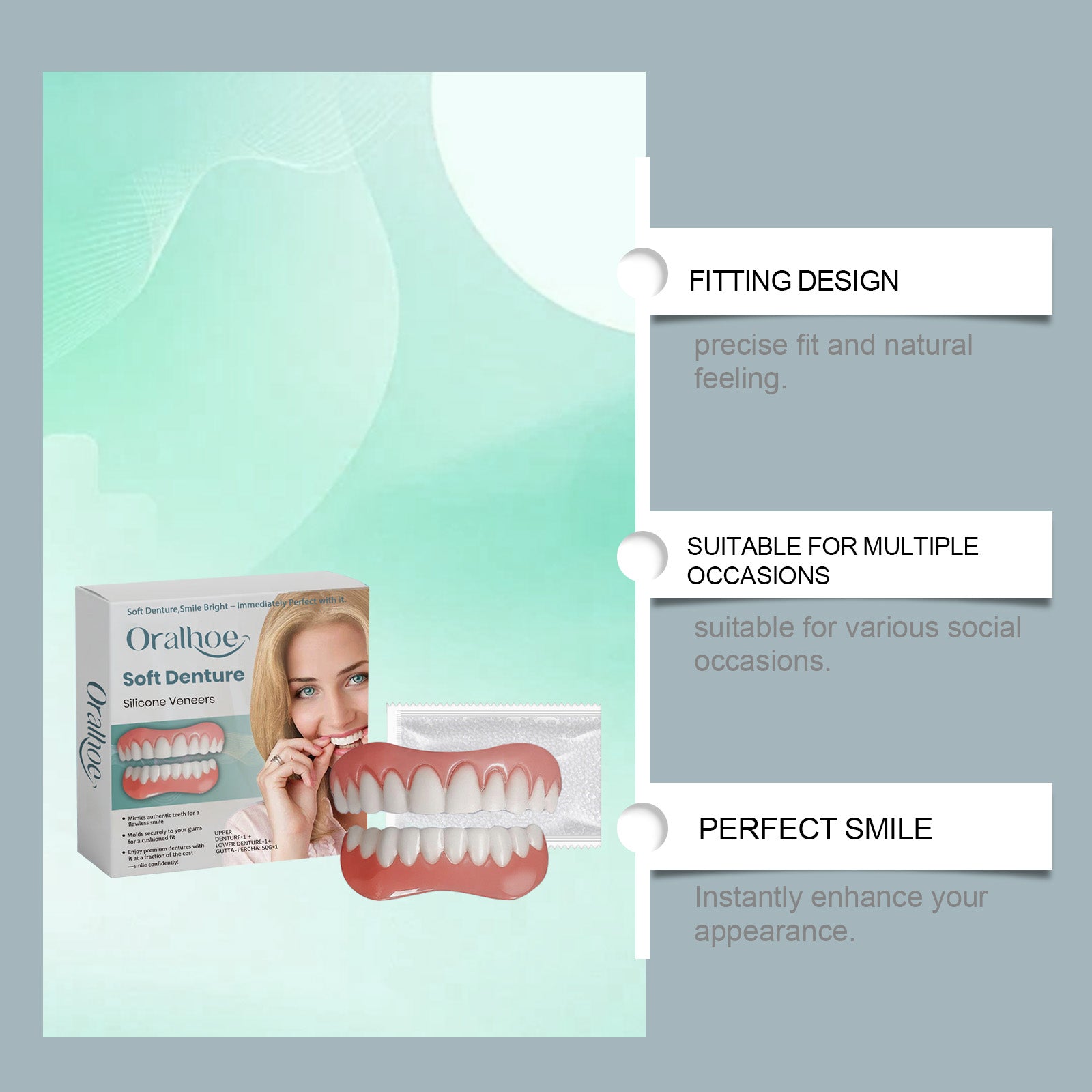 Retouching Teeth Interdental Denture Set Aesthetic Dental Retouching Teeth Interdental Set
