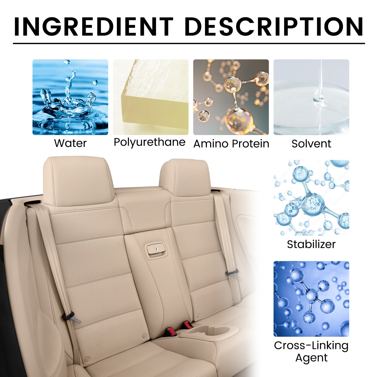 RAYHONG Leather Repair Glue, Reconditioning Leather Seat Leather Sofa Scratches And Cracks Repair Liquid