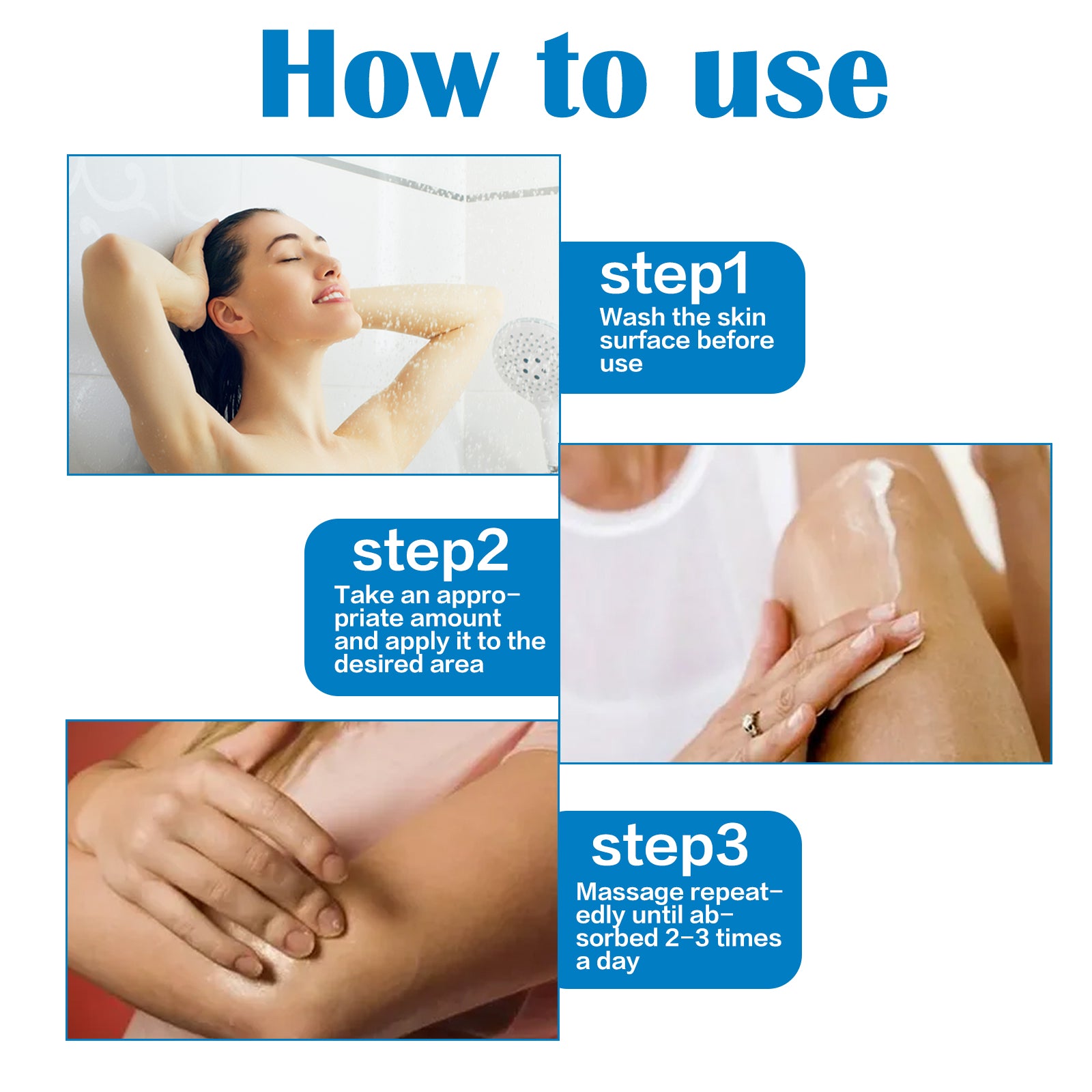 Skin Care Cream Apply Repair Care Cream To The Skin Of The Body, Arms And Legs