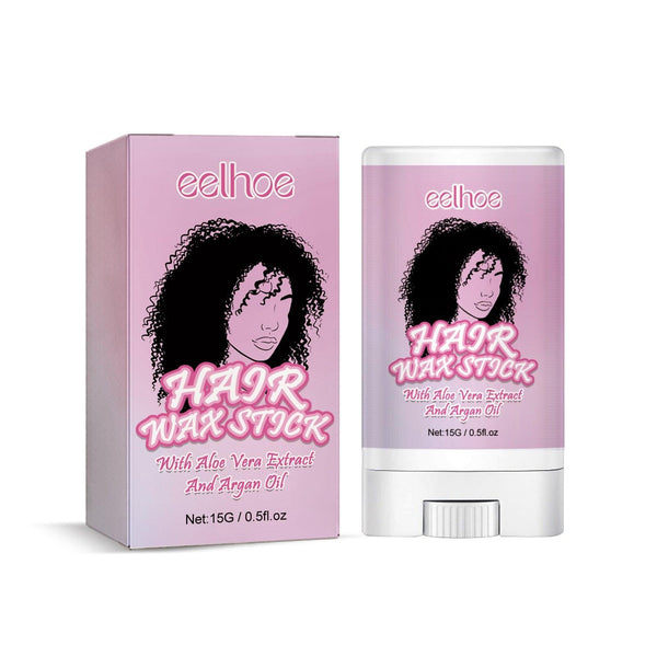 Hair Wax Stick, Long Lasting Hair Setting Smoothing Frizzy Small Broken Hair Natural Luster Solid Hair Oil Bar