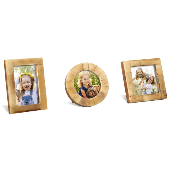 Baby Picture Frames Bone Inlay Collection in Antique, Set of 3