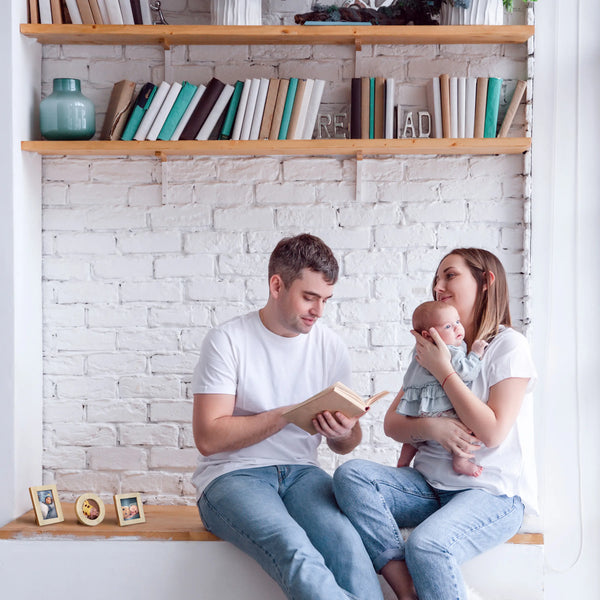 Baby Picture Frames Classic Bone Inlay in White, Set of 3