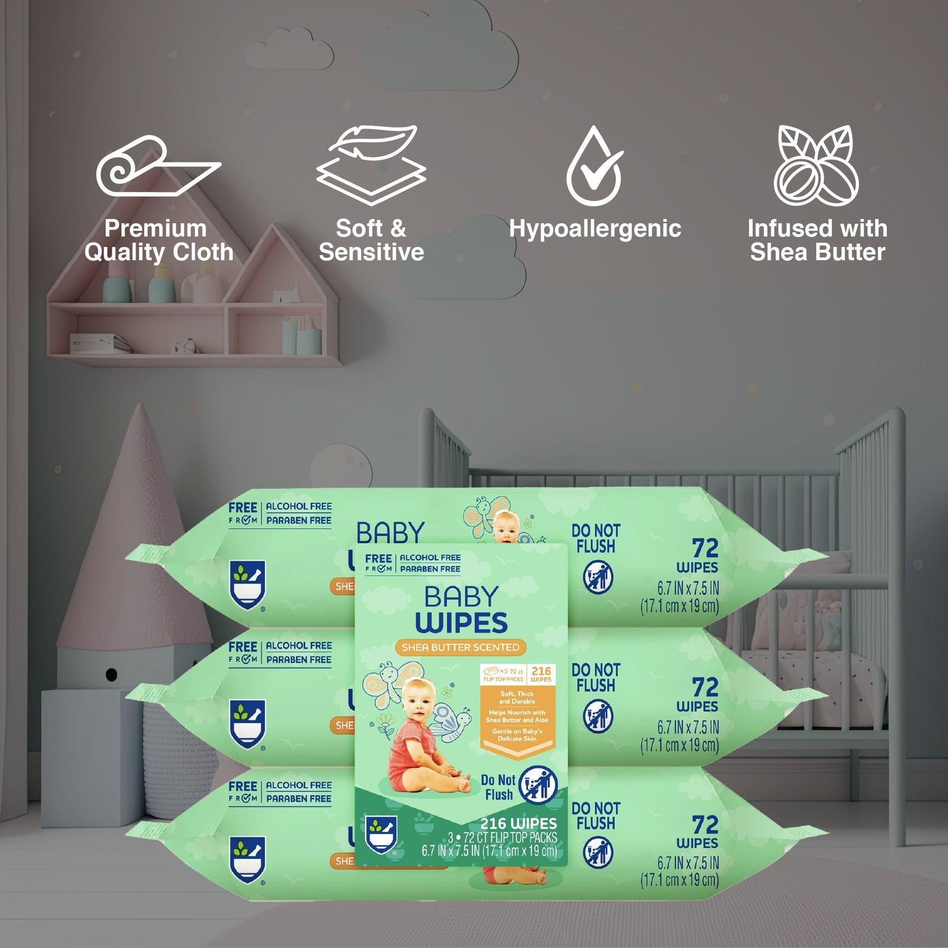Everyday Care & Clean Bundle: Baby Wipes with Aloe + Makeup Remover Cleansing Towelettes