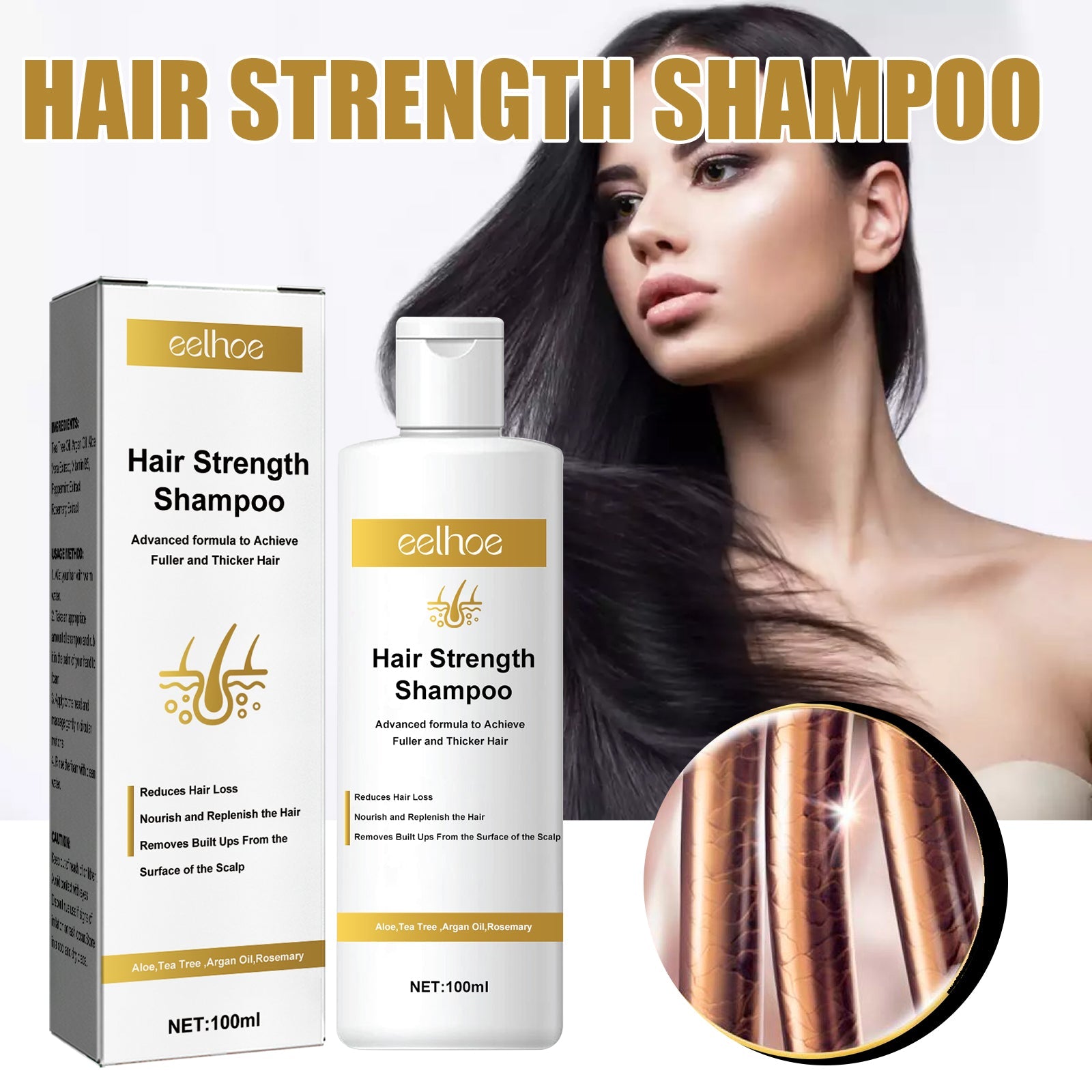 Tight Hair Shampoo Hair Cleansing Massage Scalp To Prevent Loose Tight Hair Roots Strong And Solid Hair Shampoo